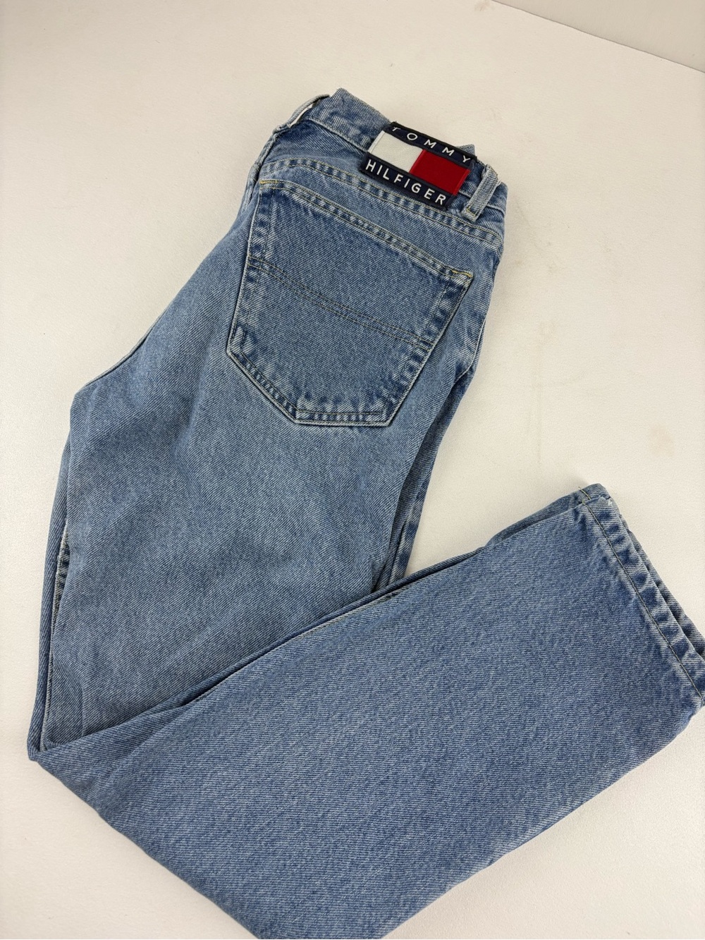 Vintage 90s Tommy Jeans High Waisted Denim Pants - Women’s Size 9/28 Light Wash